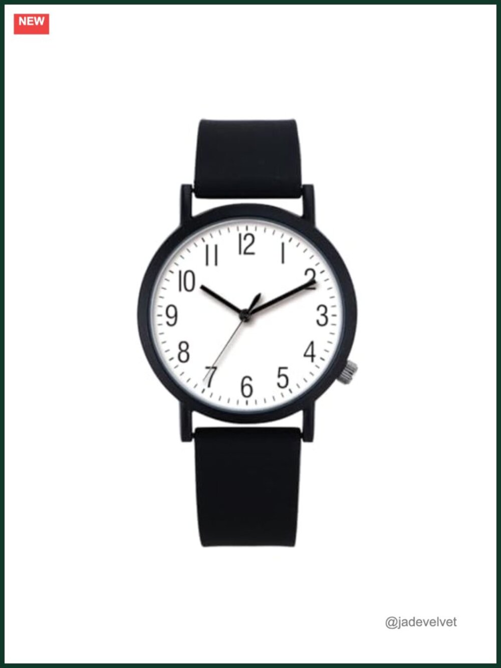 Silicone Strap Analog Watch Waterproof Classic Quartz Minimalist